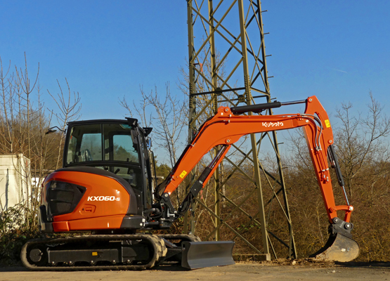 5,6 t Minibagger Bagger mieten - Kubota KX060-5